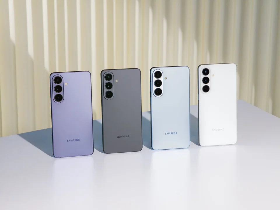 Samsung Galaxy S26+ in several manufacturer color finishes