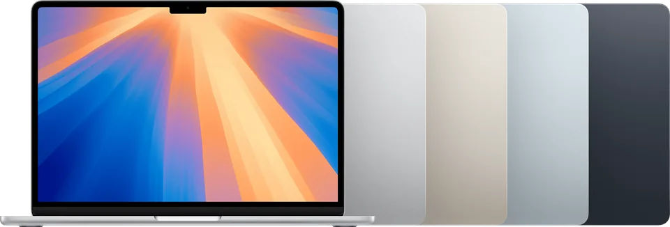 Front of MacBook Air (13-inch, M4, 2025).