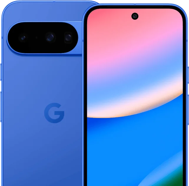 Two Pixel 10's facing opposite directions