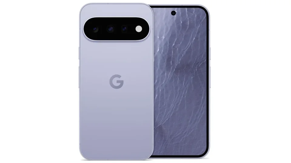 Front and back views of the Google Pixel 11 in Frost