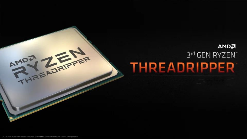 Third-generation AMD Ryzen Threadripper processor package