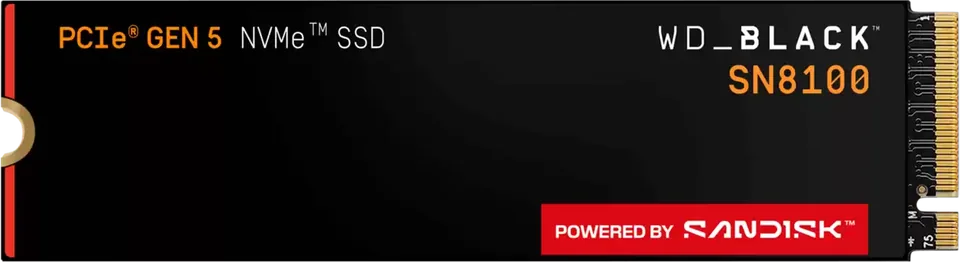 WD_BLACK SN8100 M.2 SSD without a heatsink