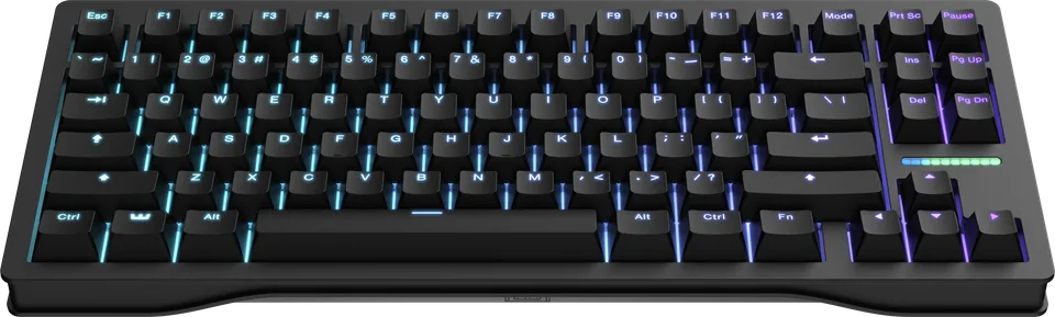 Wooting 80HE keyboard, front view